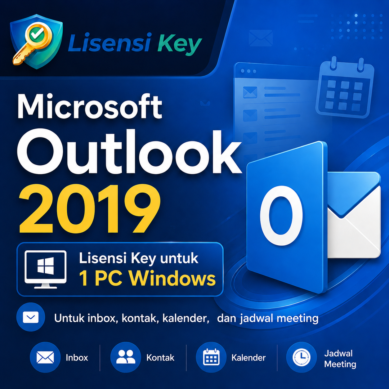 Microsoft Outlook 2019 untuk inbox kontak kalender dan jadwal meeting - Lisensi Key Microsoft Outlook 2019 untuk inbox kontak kalender dan jadwal meeting