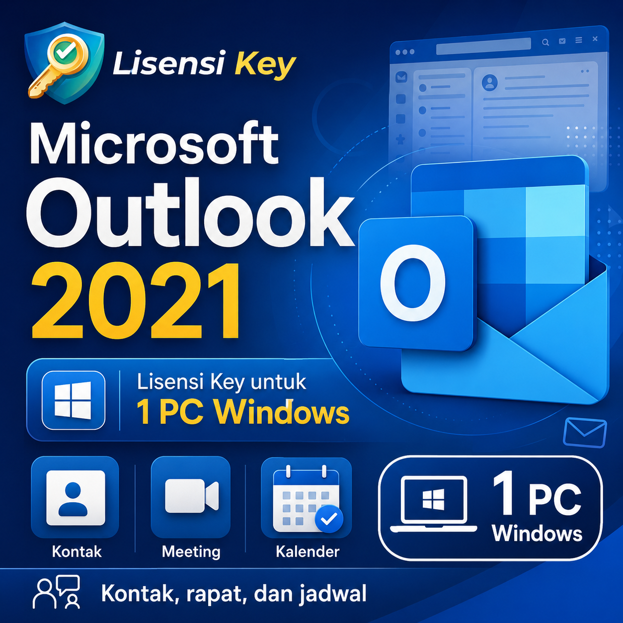 Microsoft Outlook 2021 untuk kontak rapat dan jadwal - Lisensi Key Microsoft Outlook 2021 untuk kontak rapat dan jadwal