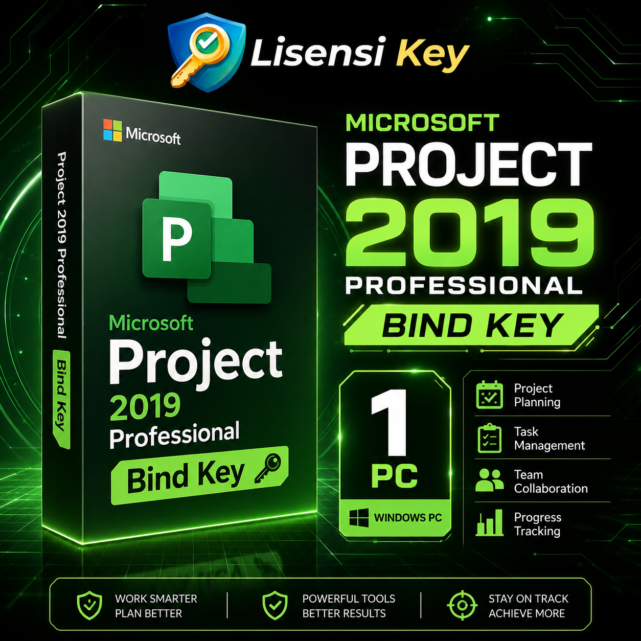 Microsoft Project 2019 Professional Lisensi Key Bind Key untuk 1 PC - Lisensi Key Microsoft Project 2019 Professional Lisensi Key Bind Key untuk 1 PC