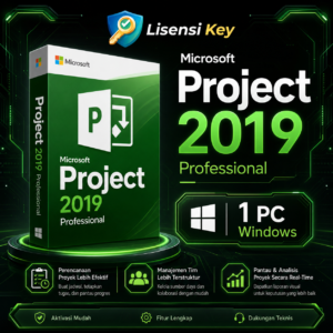 Microsoft Project 2019 Professional Lisensi Key untuk 1 PC Windows