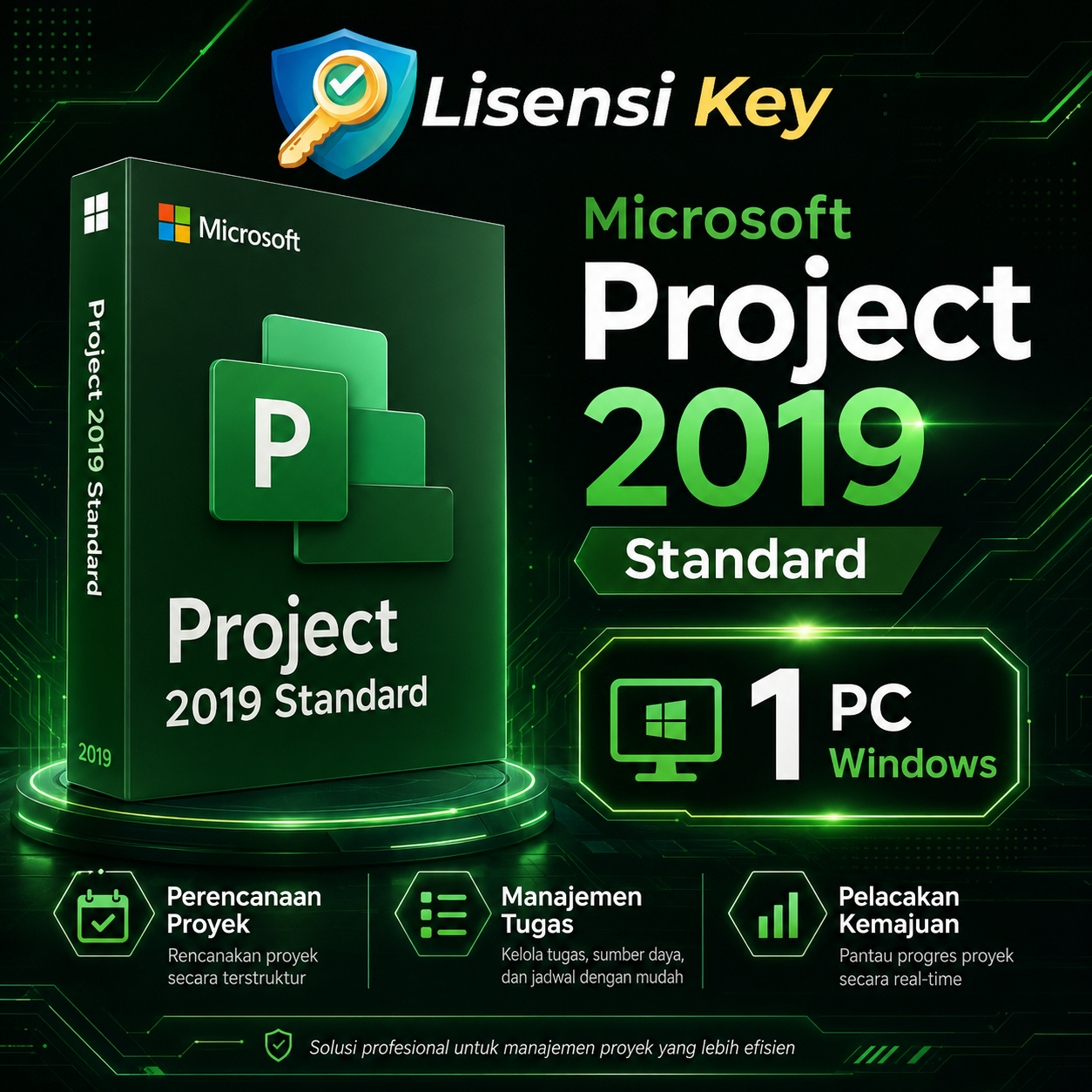 Microsoft Project 2019 Standard Lisensi Key untuk 1 PC Windows - Lisensi Key Microsoft Project 2019 Standard Lisensi Key untuk 1 PC Windows