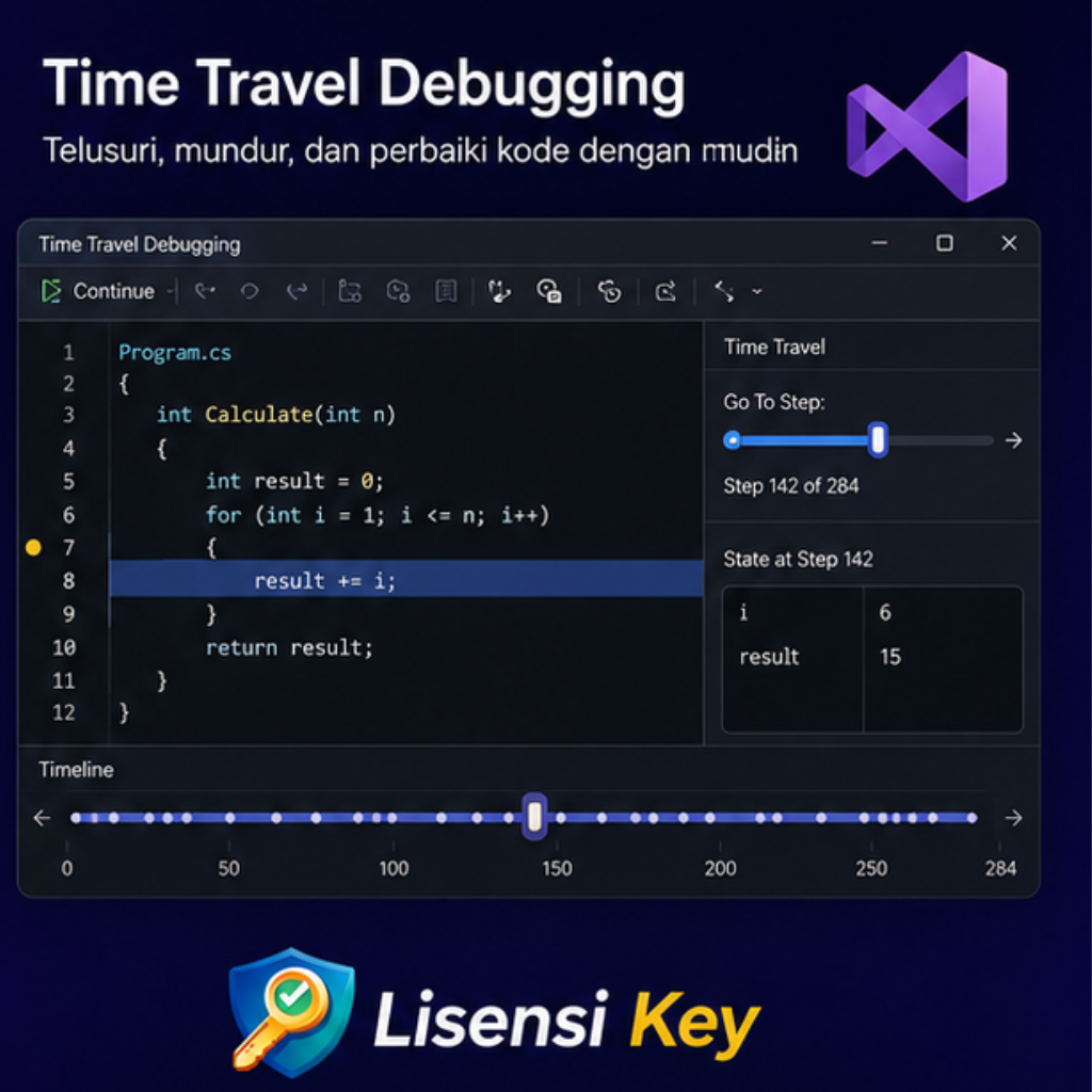 Time Travel Debugging pada Visual Studio 2026 Enterprise - Lisensi Key Time Travel Debugging pada Visual Studio 2026 Enterprise