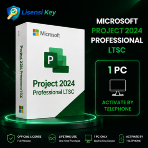 Microsoft Project 2024 Professional LTSC Lisensi Key untuk 1 PC activate by telephone